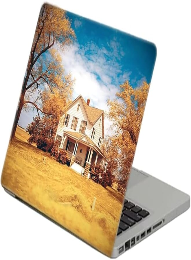 TAT Stains Liquid Texture Printed Laptop Sticker Multicolour-15.6 inch-357